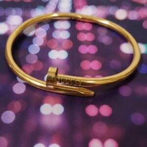 Golden Stainless steel Nail Bracelet